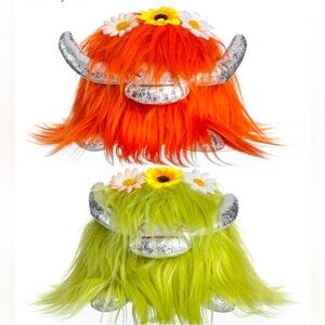 Highland Cow Stuffed Figurines Scottish Gnomes Decorations for Home 2pk